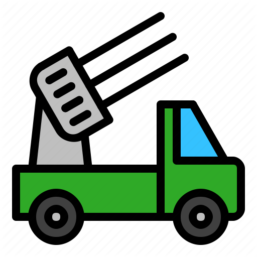 Military, Radar, Transport, Vehicle Icon