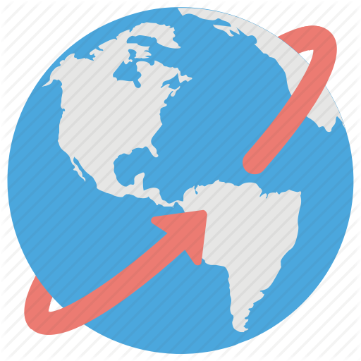 Around The World, Global, International, Universal, Worldwide Icon