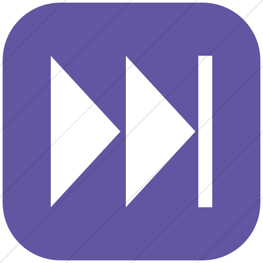 Flat Rounded Square White On Purple Classica Skip