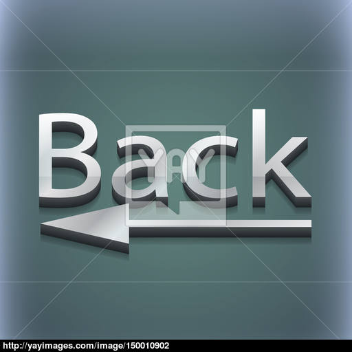 Back Arrow Icon Symbol Style Trendy, Modern Design With Space