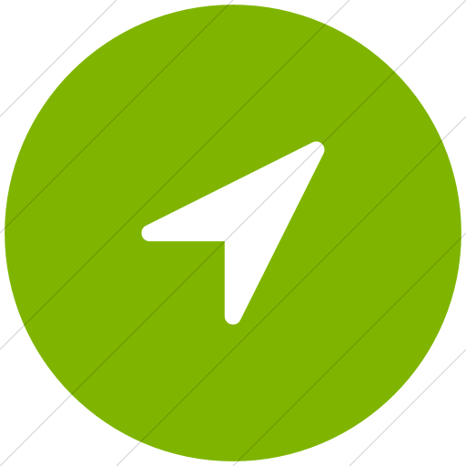 Flat Circle White On Green Bootstrap Font Awesome