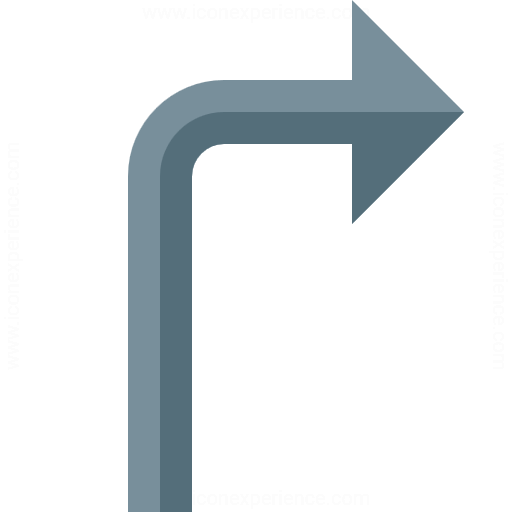 Iconexperience G Collection Arrow Turn Right Icon