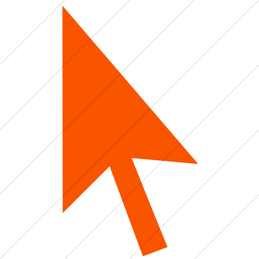 Simple Orange Classica Mouse Pointer Icon