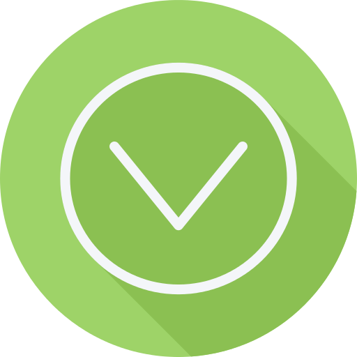 Down Straight Arrow Pointing To A Dot Png Icon