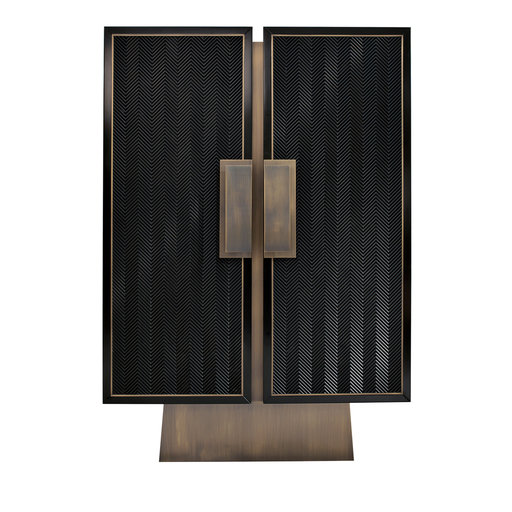 Bar Cabinet With Brass