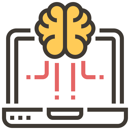 Artificial Intelligence, Brain, Laptop, Computer Icon Free