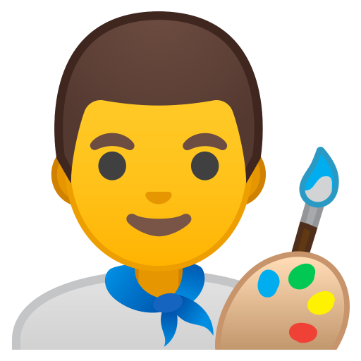 Man Artist Icon Noto Emoji People Profession Iconset Google