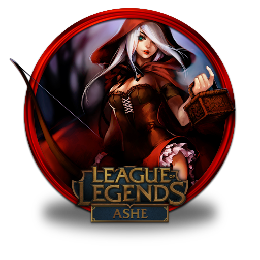 Red, Ashe Icon Free Of League Of Legends Gold Border Icons