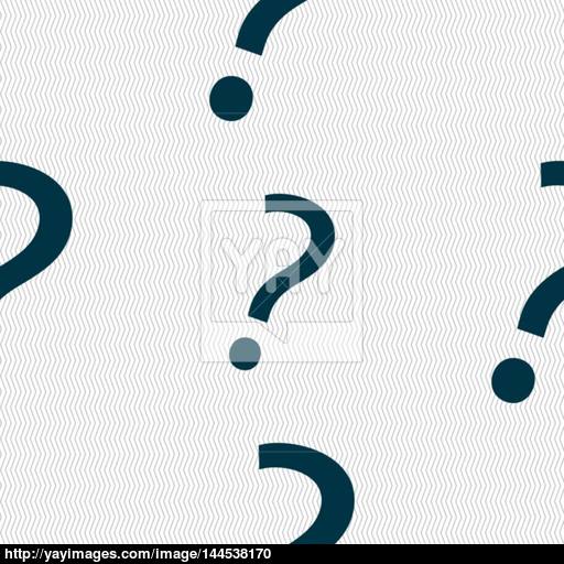 Question Mark Sign Icon Help Symbol Faq Sign Seamless Abstract