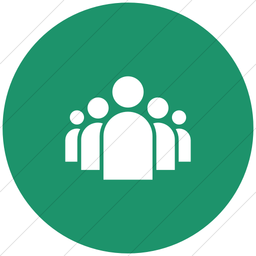 Flat Circle White On Aqua Ocha Humanitarians Activity