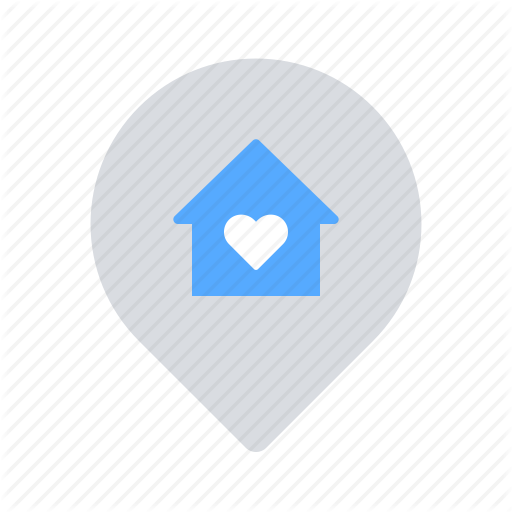 Address, Heart, Home, Location Icon