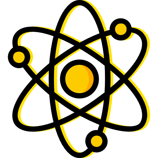 Electron, Physics, Atoms, Science, Atomic, Education, Nuclear Icon