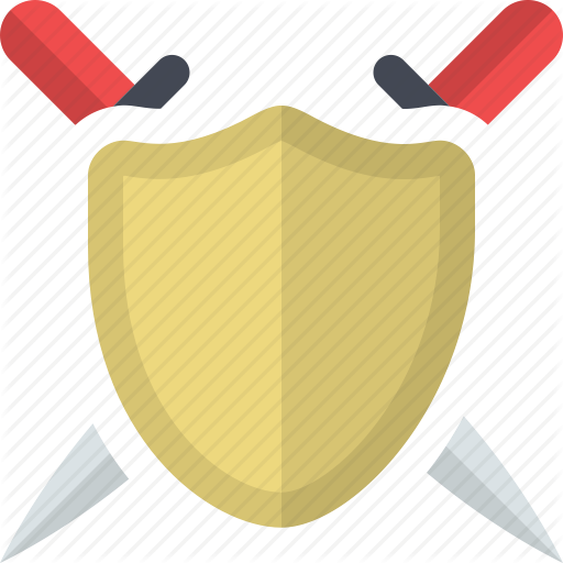 Attack, Kingdom, Protection, Safety, Security, Shield, Swords Icon