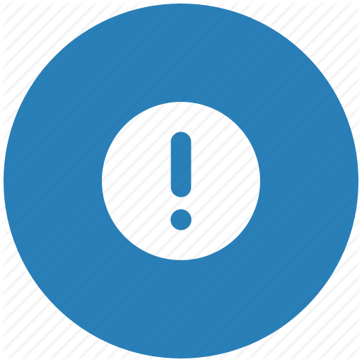 Attention, Blue, Message, Printer, Round, Warning Icon