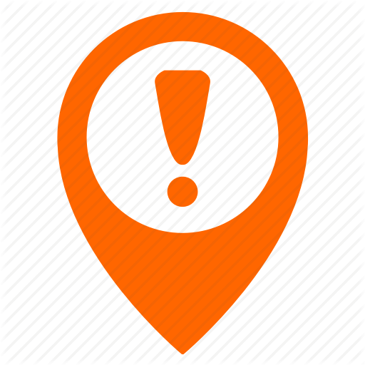 Attention, Map, Object, Point, Pointer, Warning Icon