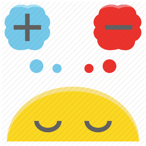 Attitude, Negative, Perspective, Positive, Thinking, Vision Icon