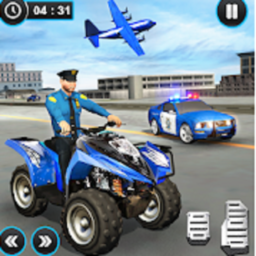 Us Police Atv Quad Bike