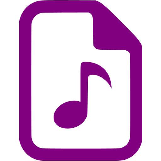 Purple Audio Icon