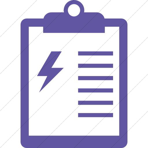 Simple Purple Iconathon Energy Audit Icon