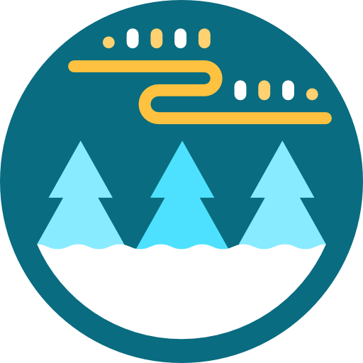 Nature, Sky, Trees, Astronomy, Aurora Borealis Icon