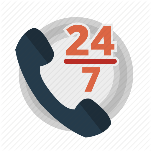 Call Center, Phone, Support, Whole Day Available Icon