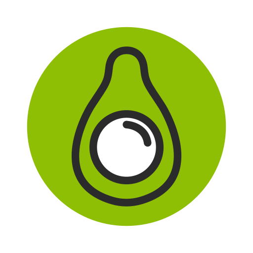 Avocado, Fruit, Green, Healthy, Sliced, Vegetable Icon Free