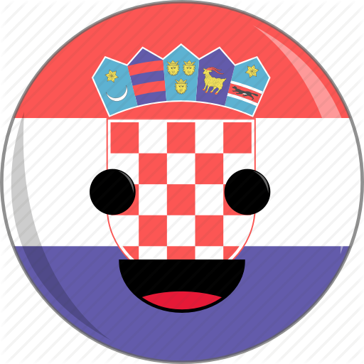 Awesome, Country, Croatia, Cute, Face, Flags Icon