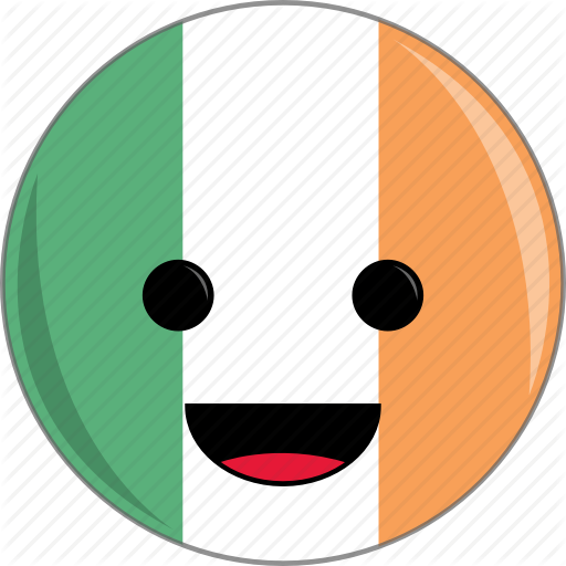 Awesome, Country, Cute, Face, Flags, Ireland Icon