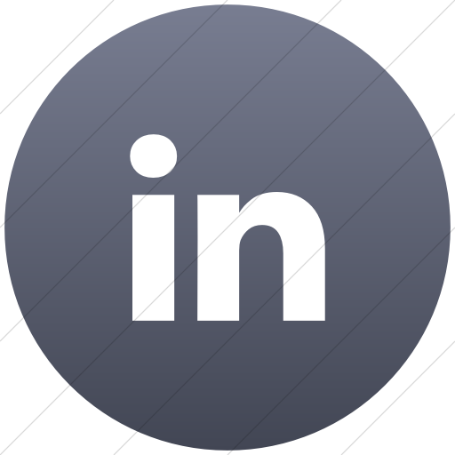 Flat Circle White On Blue Gray Gradient Bootstrap Font