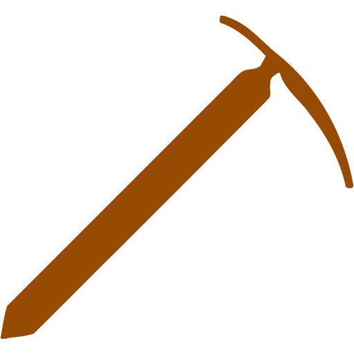 Brown Ice Axe Icon