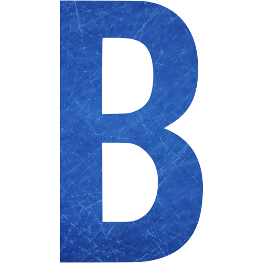 Blue And Scratched Letter B Icon