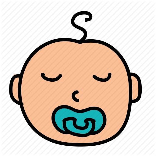 Baby, Boy, Cute, Pacifier, Sleep Icon