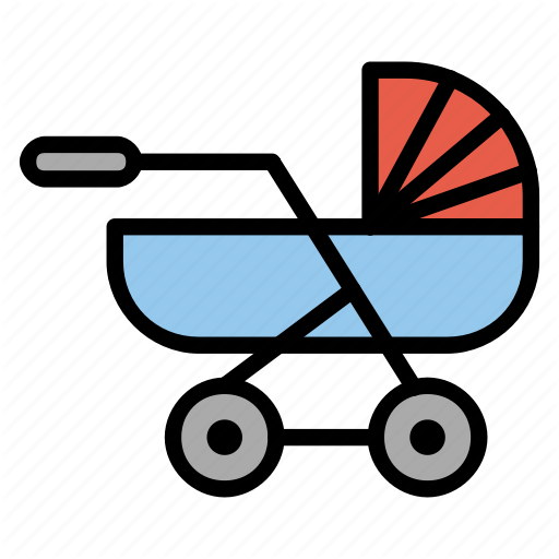 Baby, Buggy, Carriage, Infant, Pram Icon