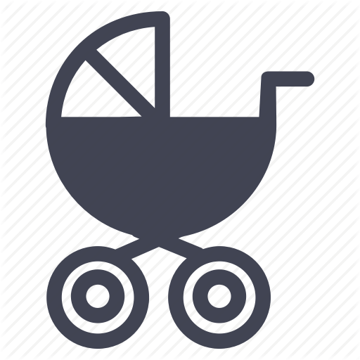 Baby, Carriage, Infant, Newborn, Stroller Icon