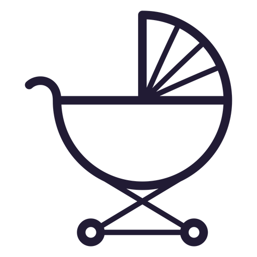 Baby Carriage Stroke Icon