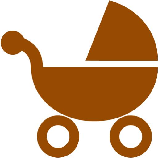 Brown Stroller Icon