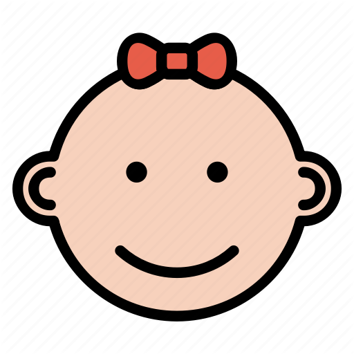 Baby, Expression, Face, Girl, Happy Icon