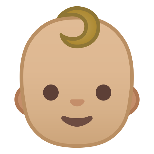 Baby Medium Light Skin Tone Icon Noto Emoji People Faces Iconset