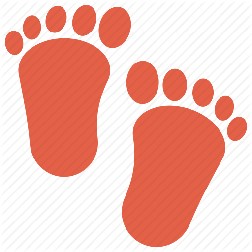 Baby Care, Baby Foot, Foot Step, Footprint, Toddler Feet Icon