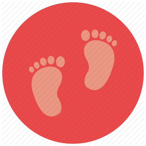 Baby Feet, Foot Print Icon