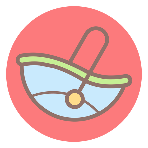 Baby Hand Carrier Circle Icon