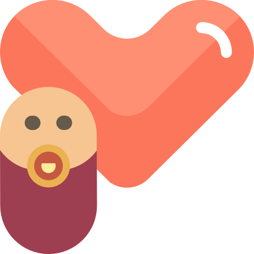 Heart, Baby, Kid And Baby Icon
