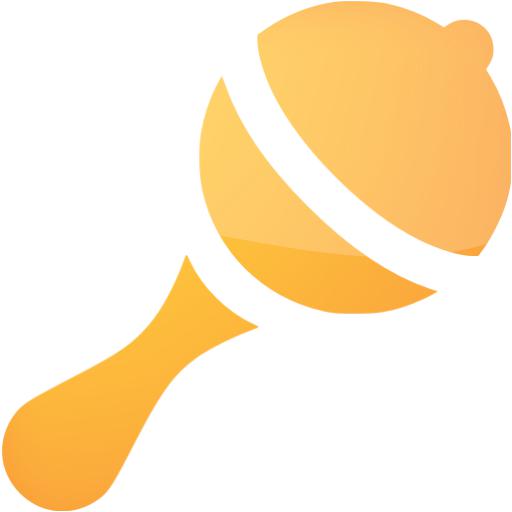 Web Orange Rattle Icon