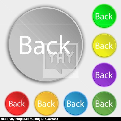 Arrow Sign Icon Back Button Navigation Symbol Symbols On Eight