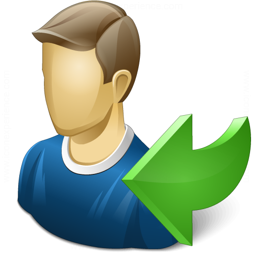 Iconexperience V Collection User Back Icon