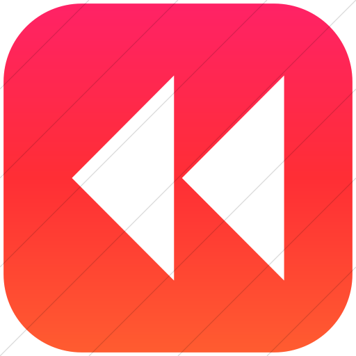 Flat Rounded Square White On Ios Orange Gradient