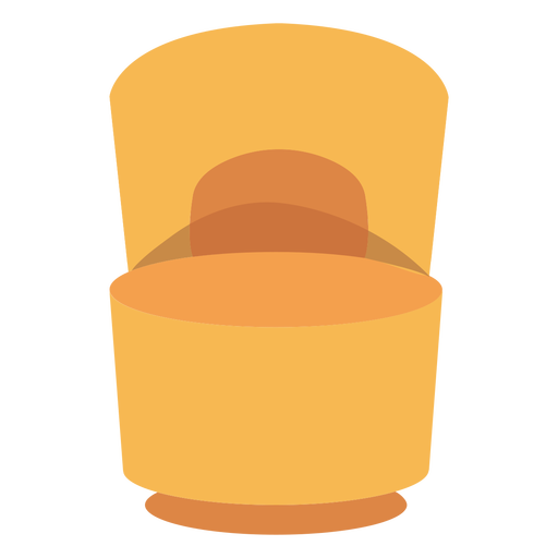 Poof Chair With Back Icon