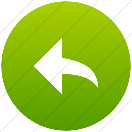 Flat Circle White On Green Gradient Broccolidry Back Icon