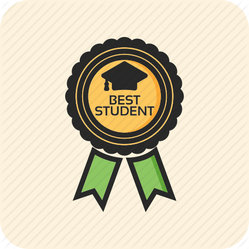 Back To School, Badge, Best Student, Education Icon