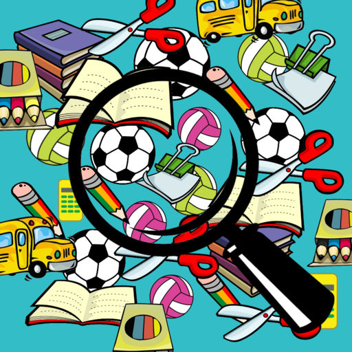 Search Hidden Objects Kids Game Back To School Equipment Editions